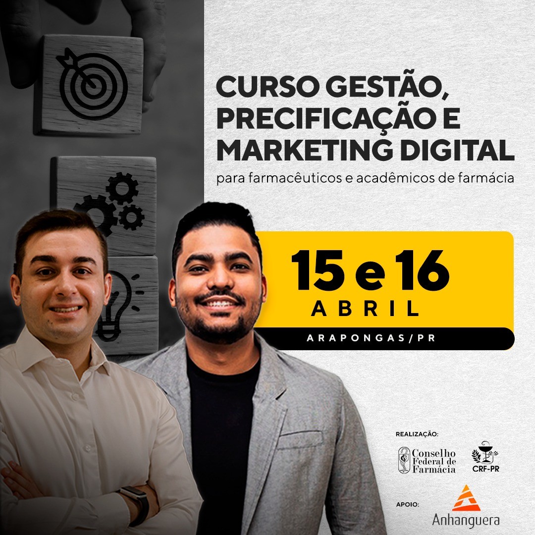 Curso Gestão, Precificação e Marketing Digital, em Arapongas/PR