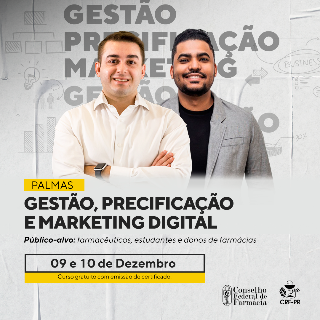 Curso Gestão, Precificação e Marketing Digital | Palmas/PR