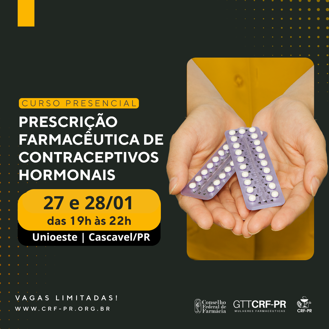 Curso Prescrição Farmacêutica de Contraceptivos Hormonais | Cascavel/PR